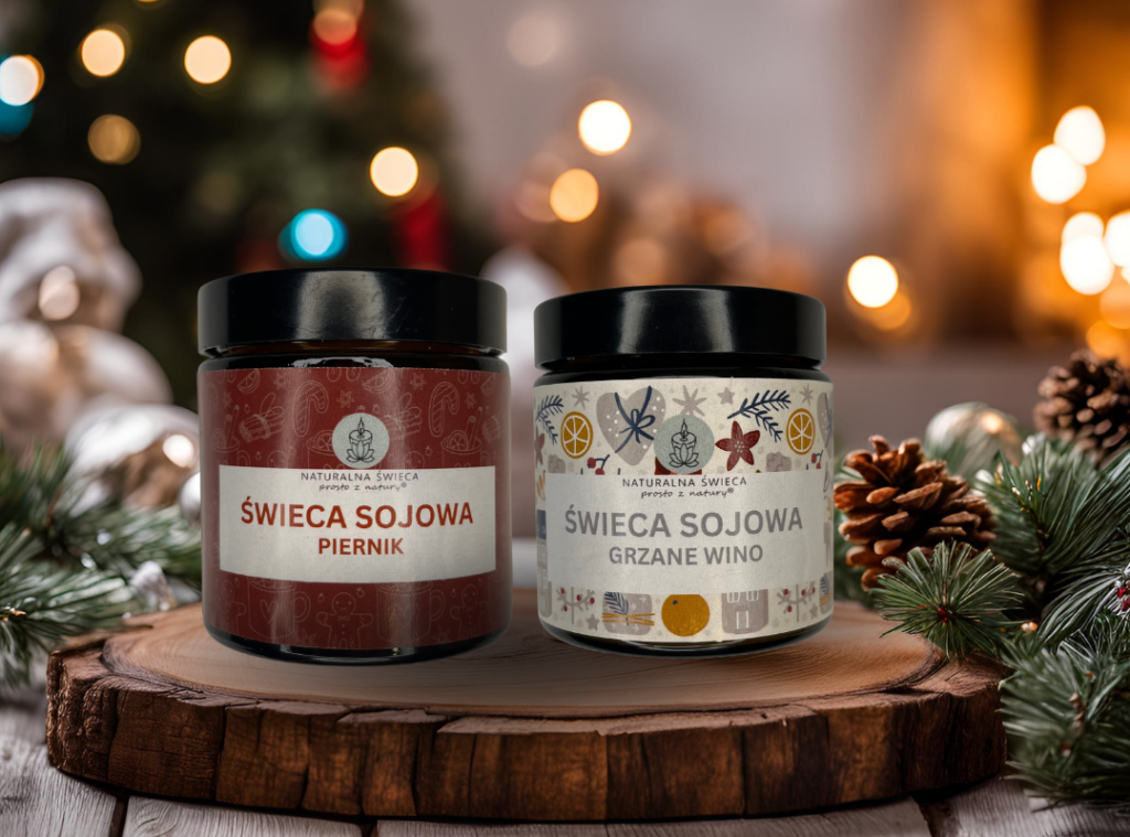 Świąteczne świece zapachowe