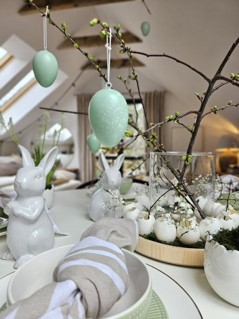 Wielkanocne dekoracje z naturą w tle