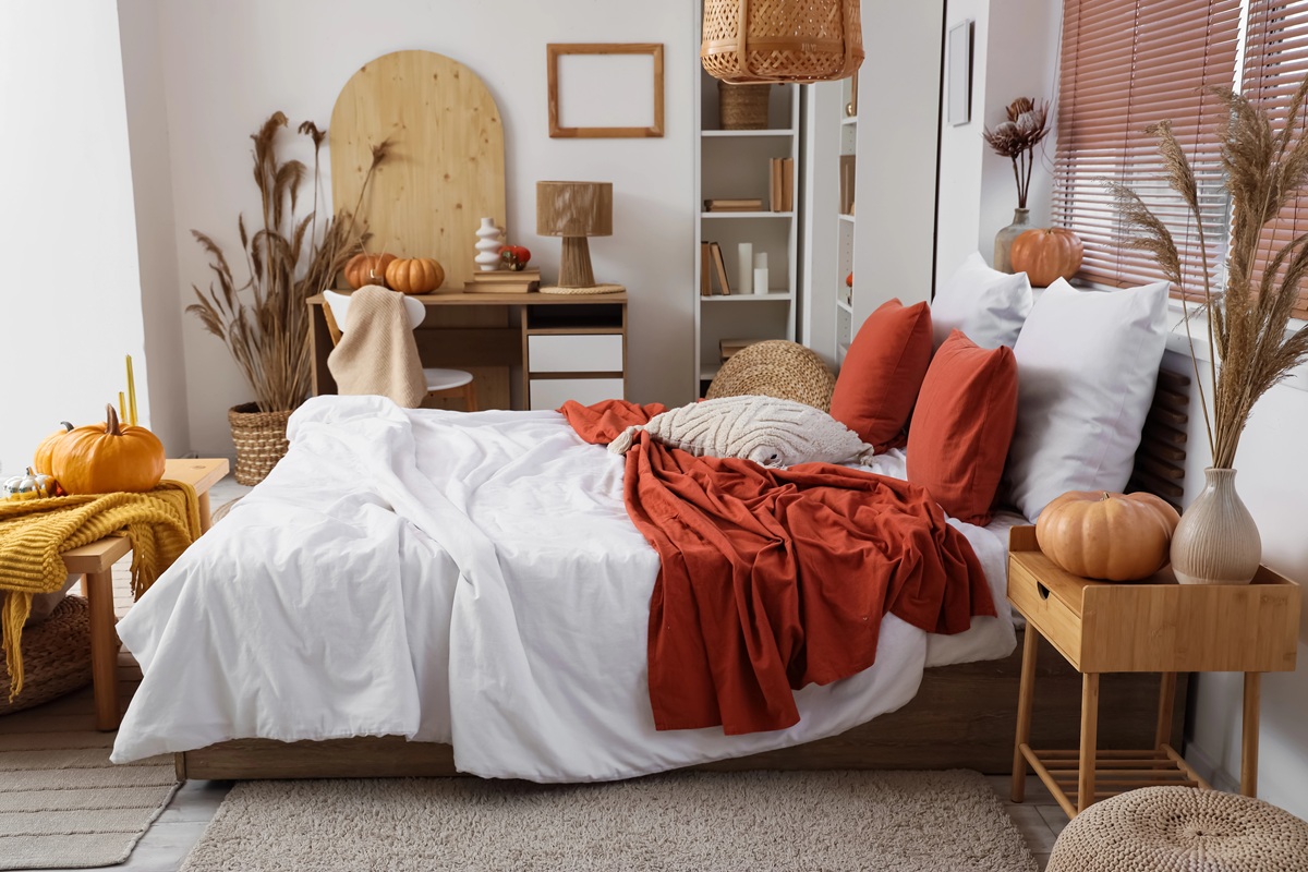 You are currently viewing Jesienne tonacje w sypialni