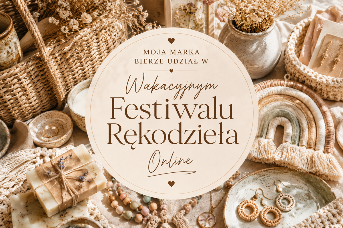 Moja marka bierze udział w Wakacyjnym Festiwalu Rękodzieła Online